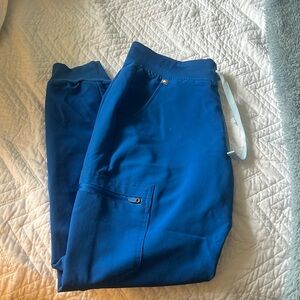 Figs Royal Blue jogger scrubs size S/P